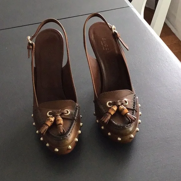 🌼Host Pick🌼Authentic Gucci Slingback Shoes NWT - Picture 1 of 9